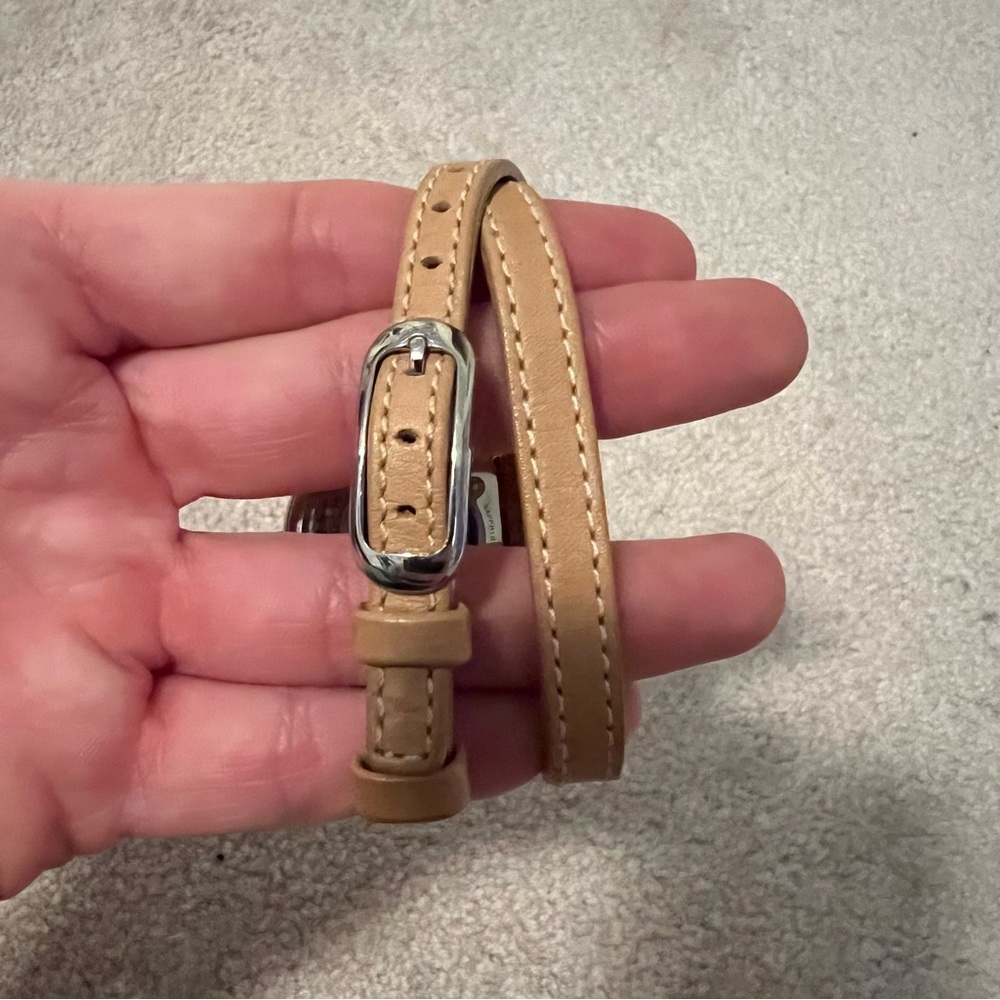 Shinola Birdy watch tan leather strap with silver - Picture 2 of 3